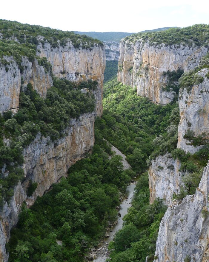 Vista de la Foz de Arbayún desde el Mirador de Iso, Navarra