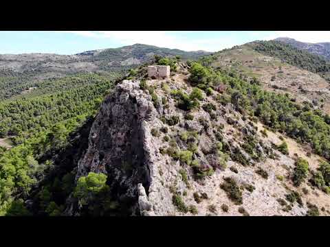 Castell de Mariola a vista de dron (Bocairent, Valencia)