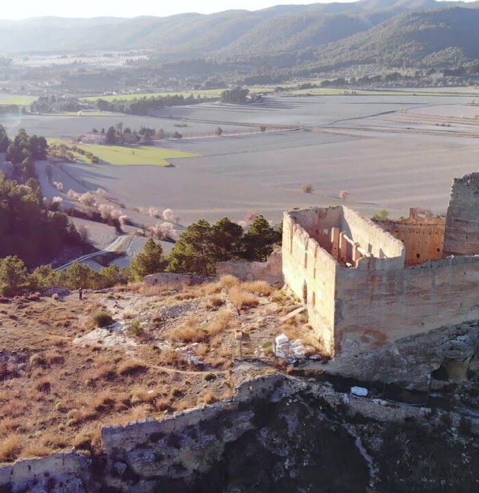 Castell de Barxell a vista de dron (Alcoy)