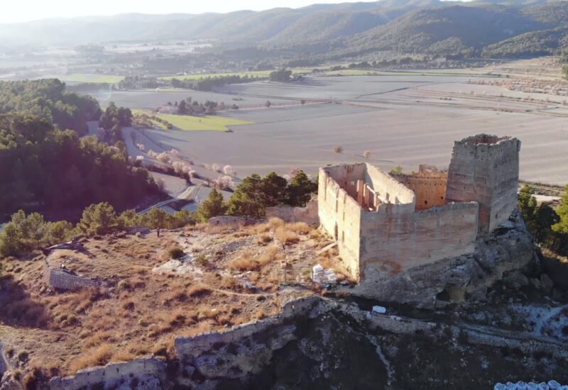 Castell de Barxell a vista de dron (Alcoy)