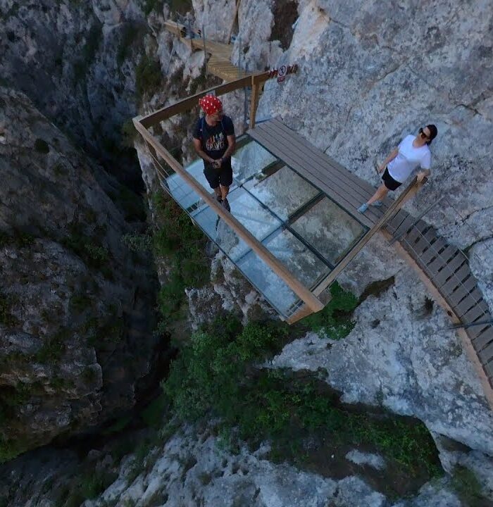 Pasarela de la presa de Relleu (Alicante)