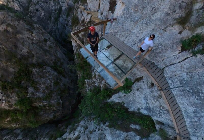 Pasarela de la presa de Relleu (Alicante)